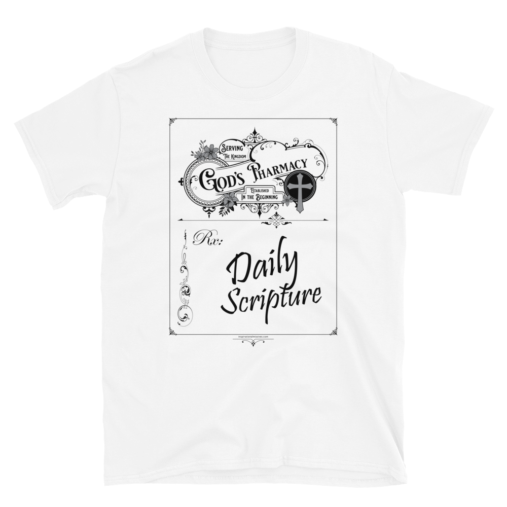 God's Rx Black Text Short-Sleeve Unisex T-Shirt