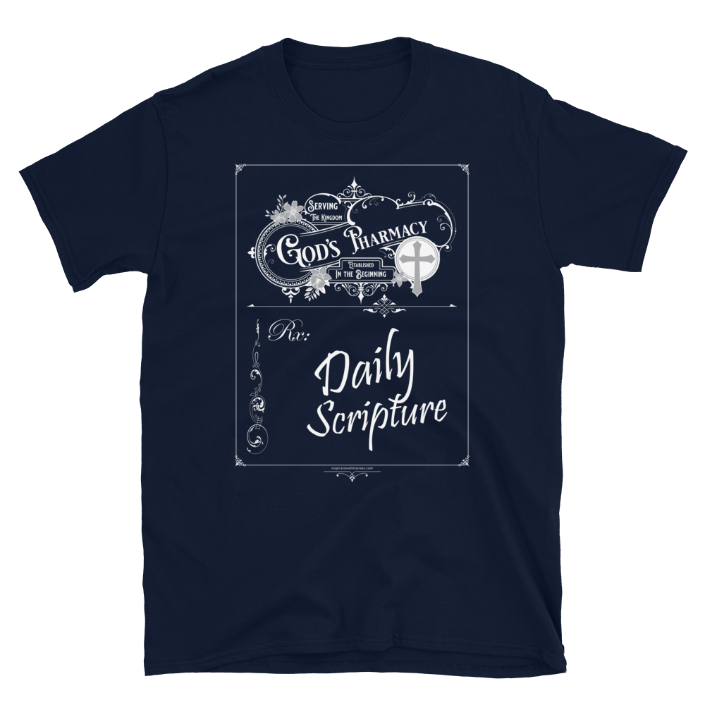 God's Rx White Text Short-Sleeve Unisex T-Shirt
