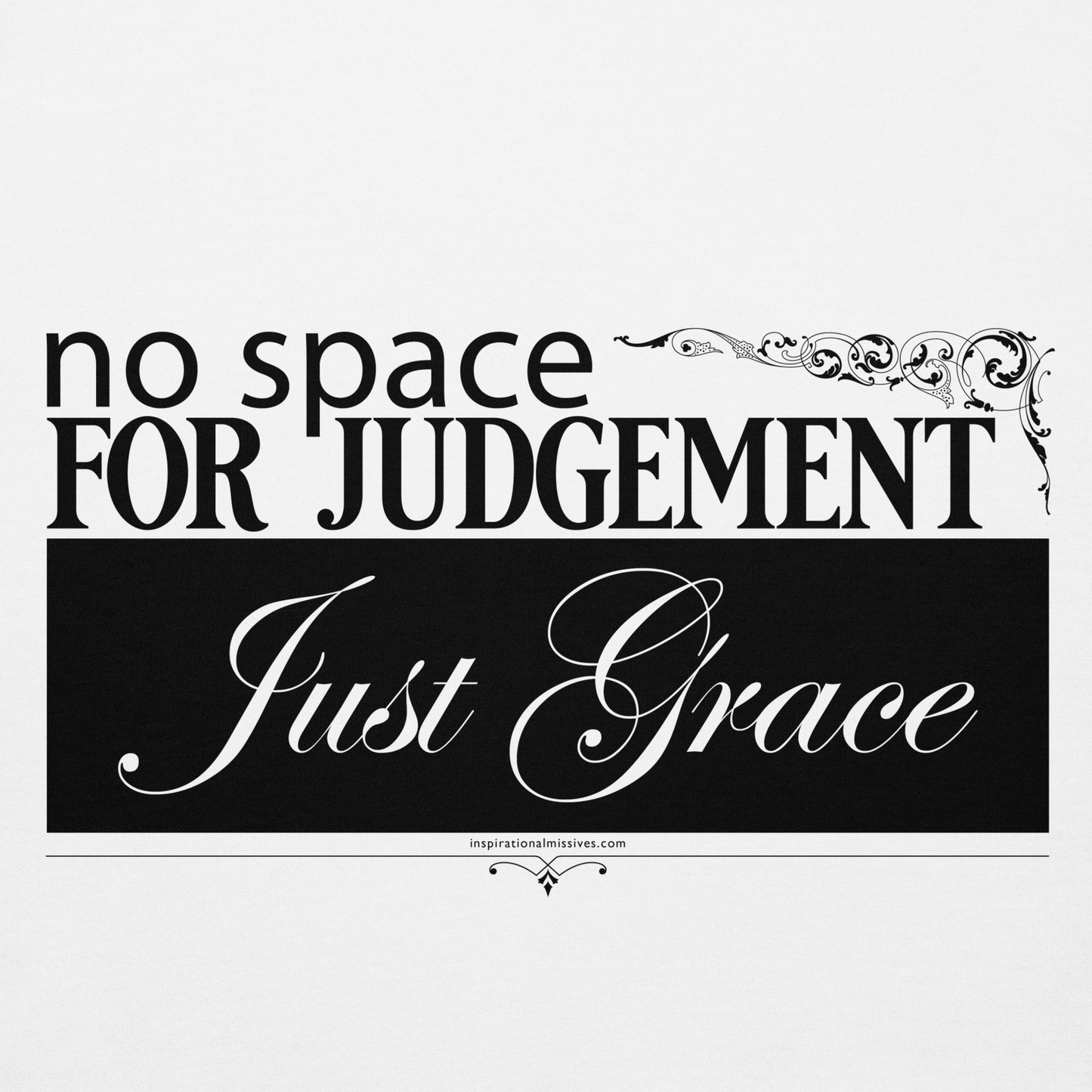 Just Grace Black Text Unisex Hoodie
