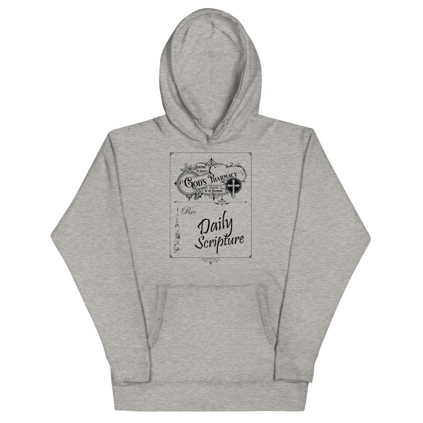 God's Rx Black Text Unisex Hoodie