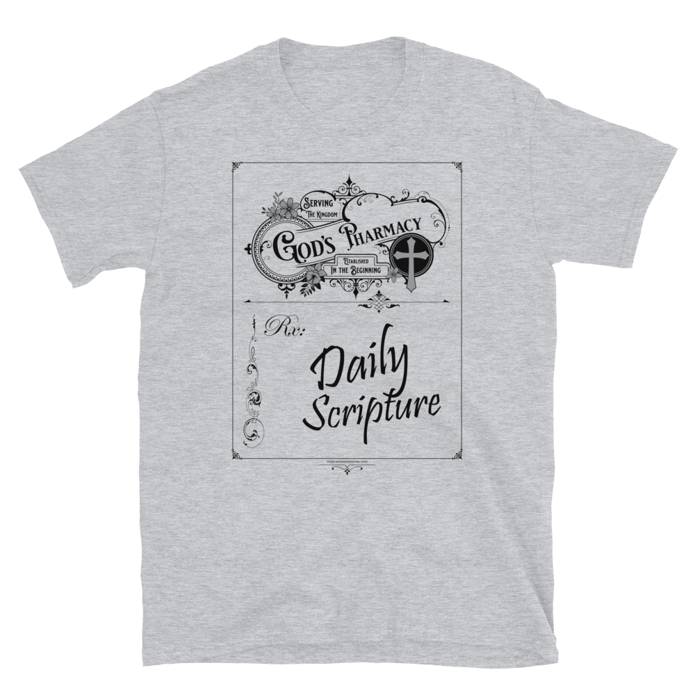 God's Rx Black Text Short-Sleeve Unisex T-Shirt