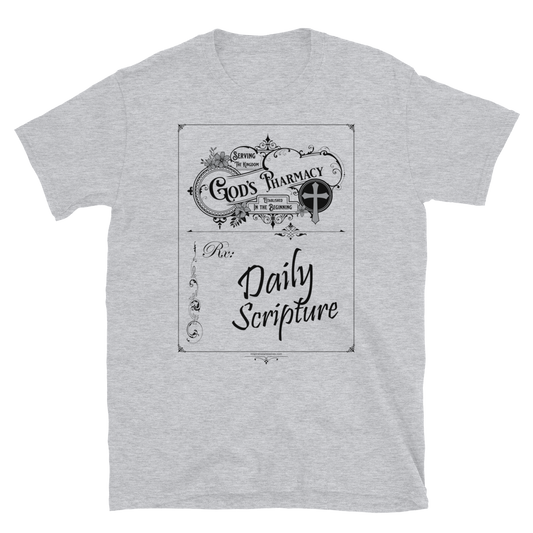 God's Rx Black Text Short-Sleeve Unisex T-Shirt