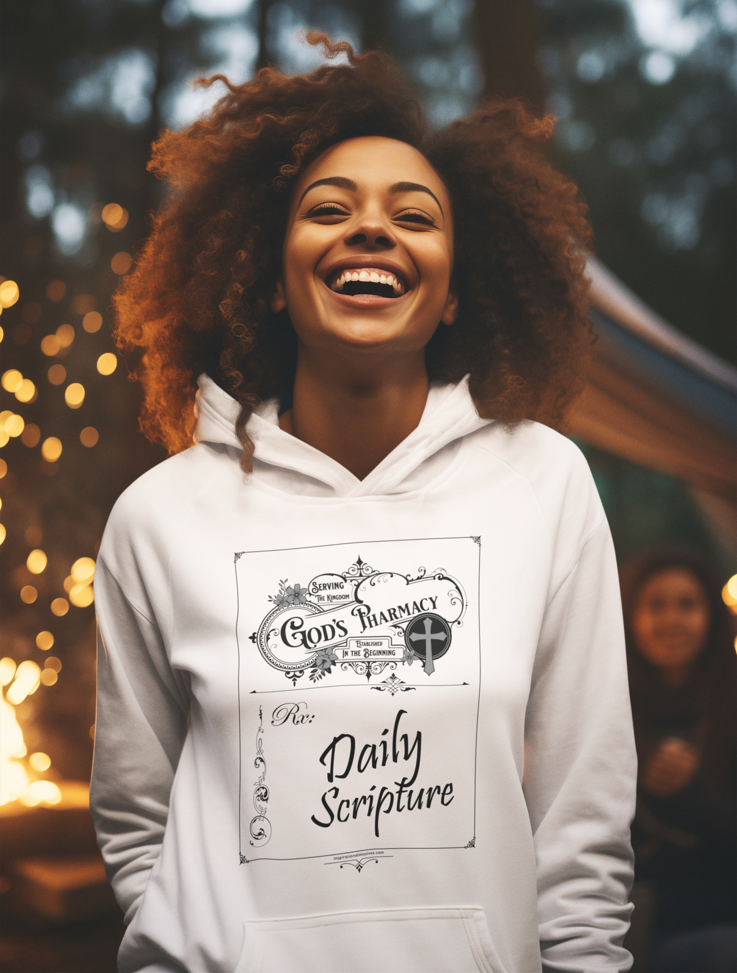 God's Rx Black Text Unisex Hoodie