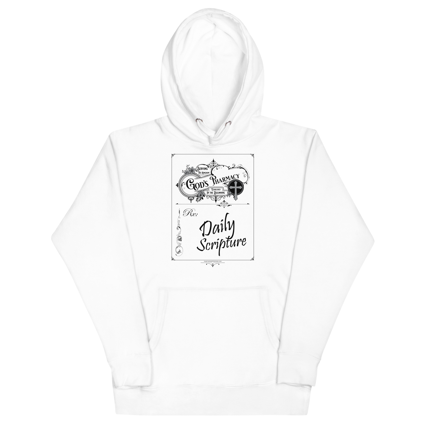 God's Rx Black Text Unisex Hoodie