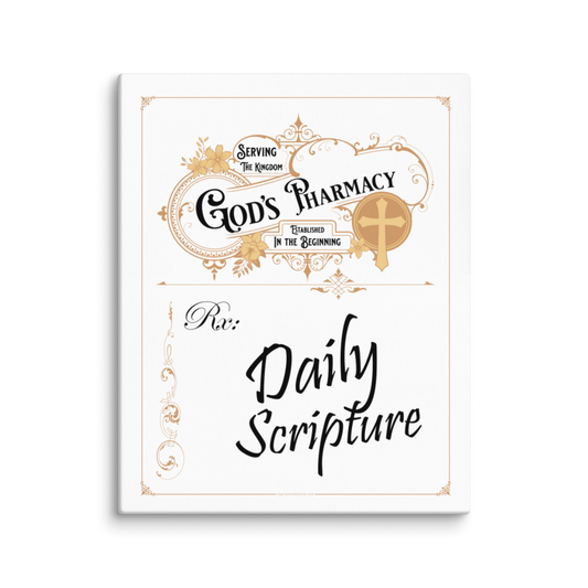 God's Rx Gold 16x20 Canvas Art