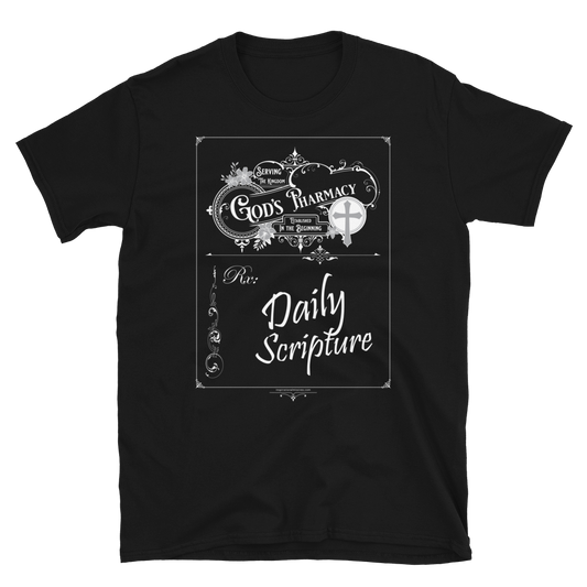 God's Rx White Text Short-Sleeve Unisex T-Shirt