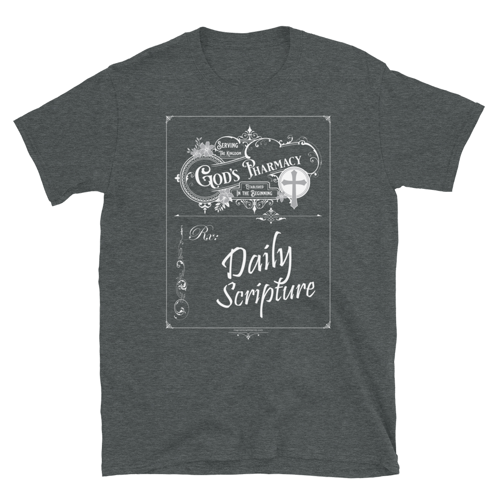 God's Rx White Text Short-Sleeve Unisex T-Shirt