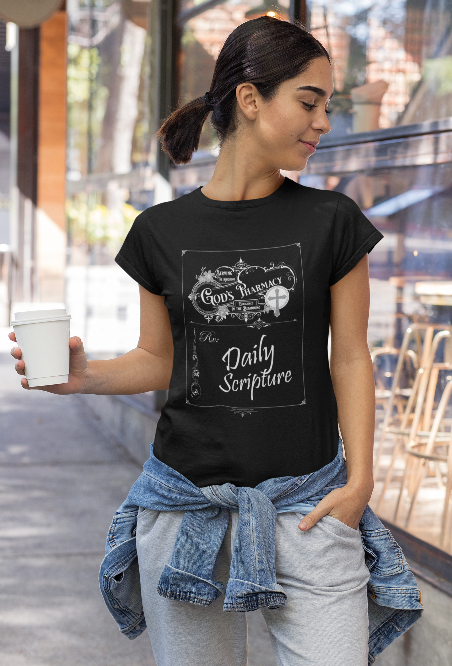 God's Rx White Text Short-Sleeve Unisex T-Shirt