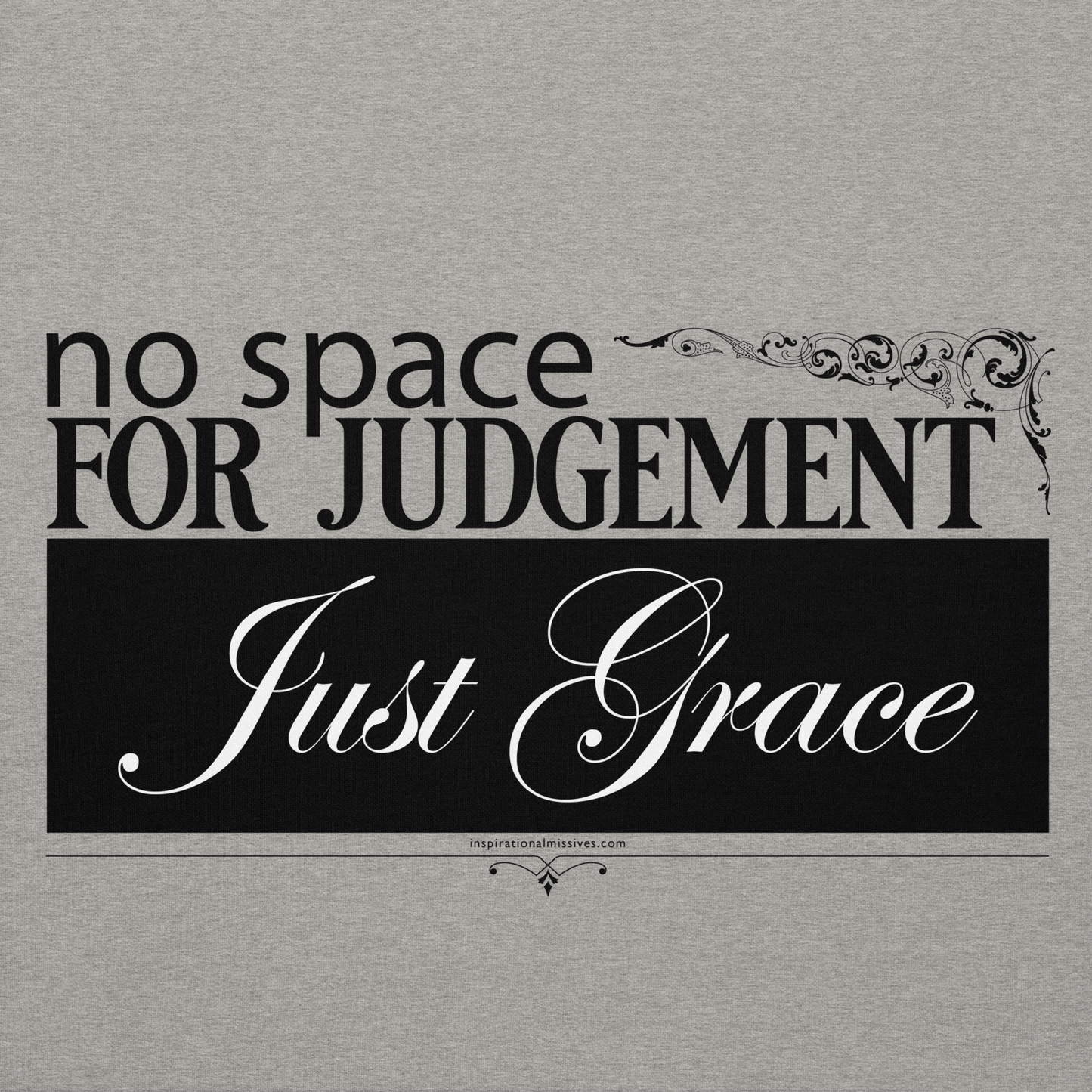 Just Grace Black Text Unisex Hoodie
