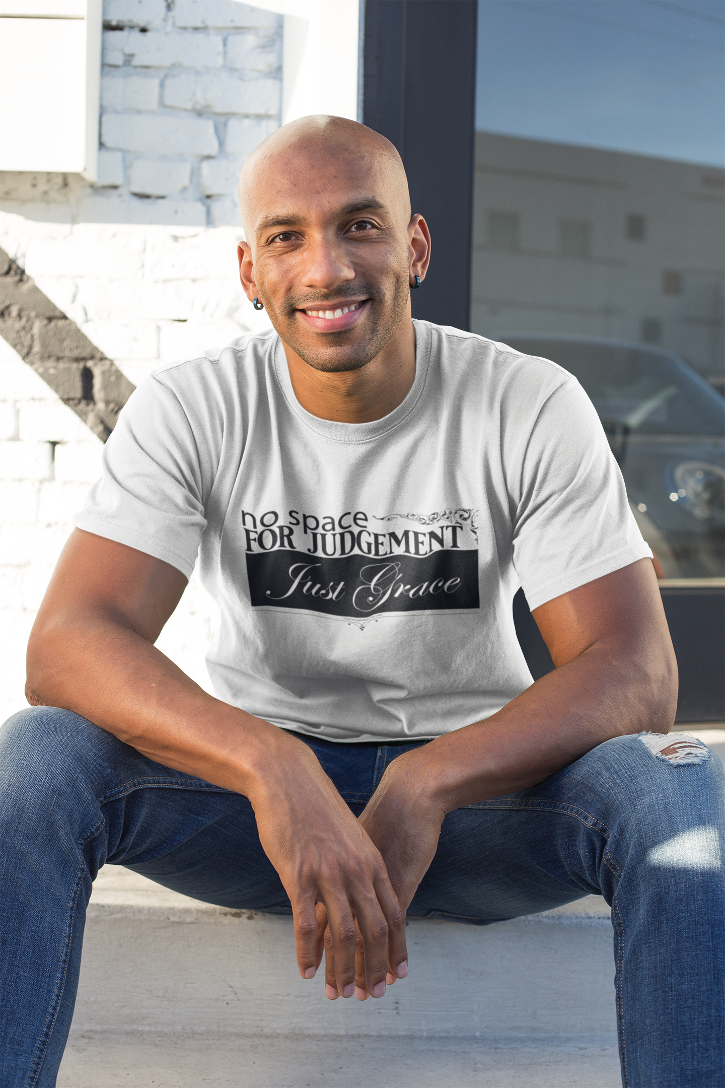 Just Grace Black Text Short-Sleeve Unisex T-Shirt