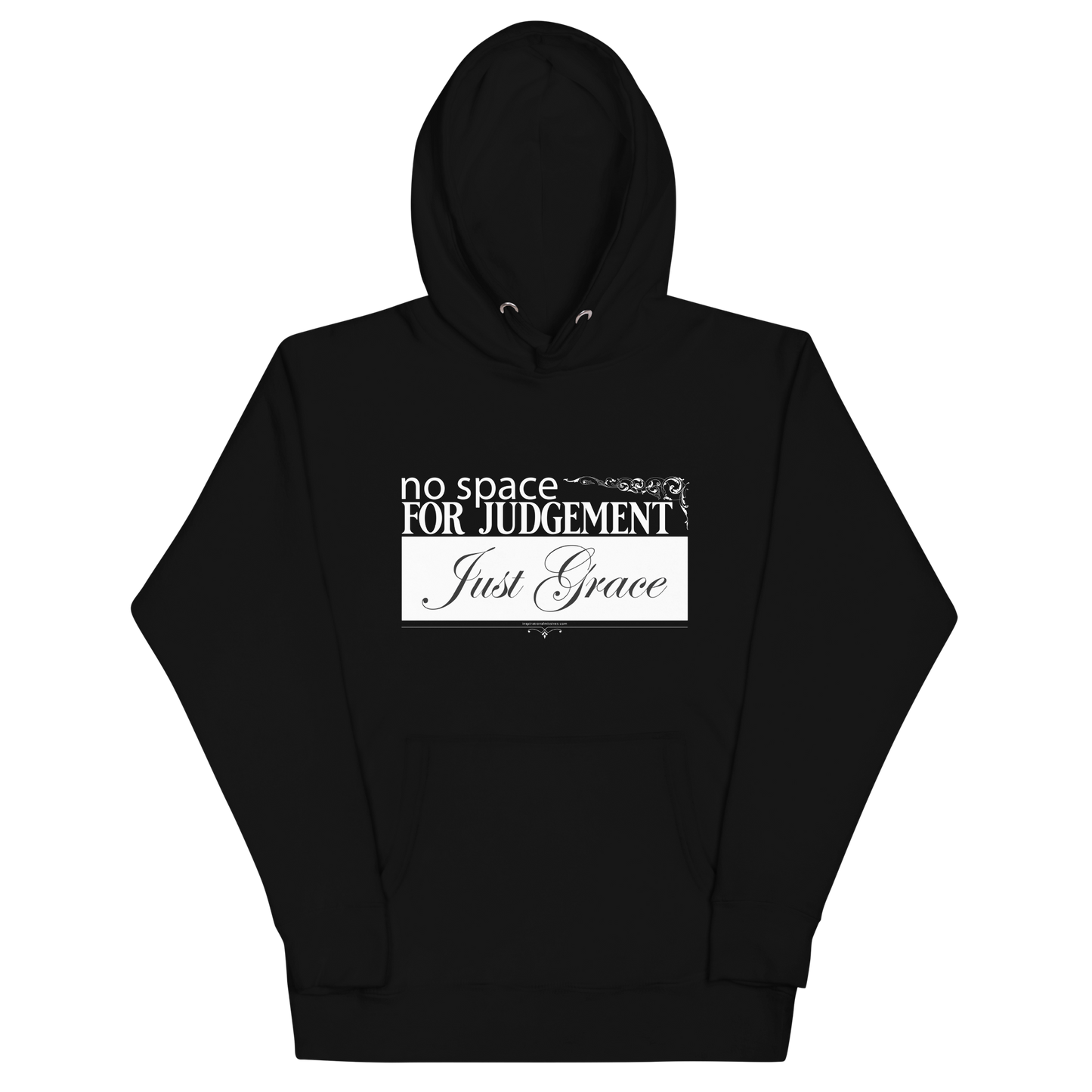 Just Grace White Text Unisex Hoodie