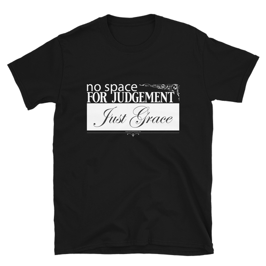 Just Grace White Text Short-Sleeve Unisex T-Shirt