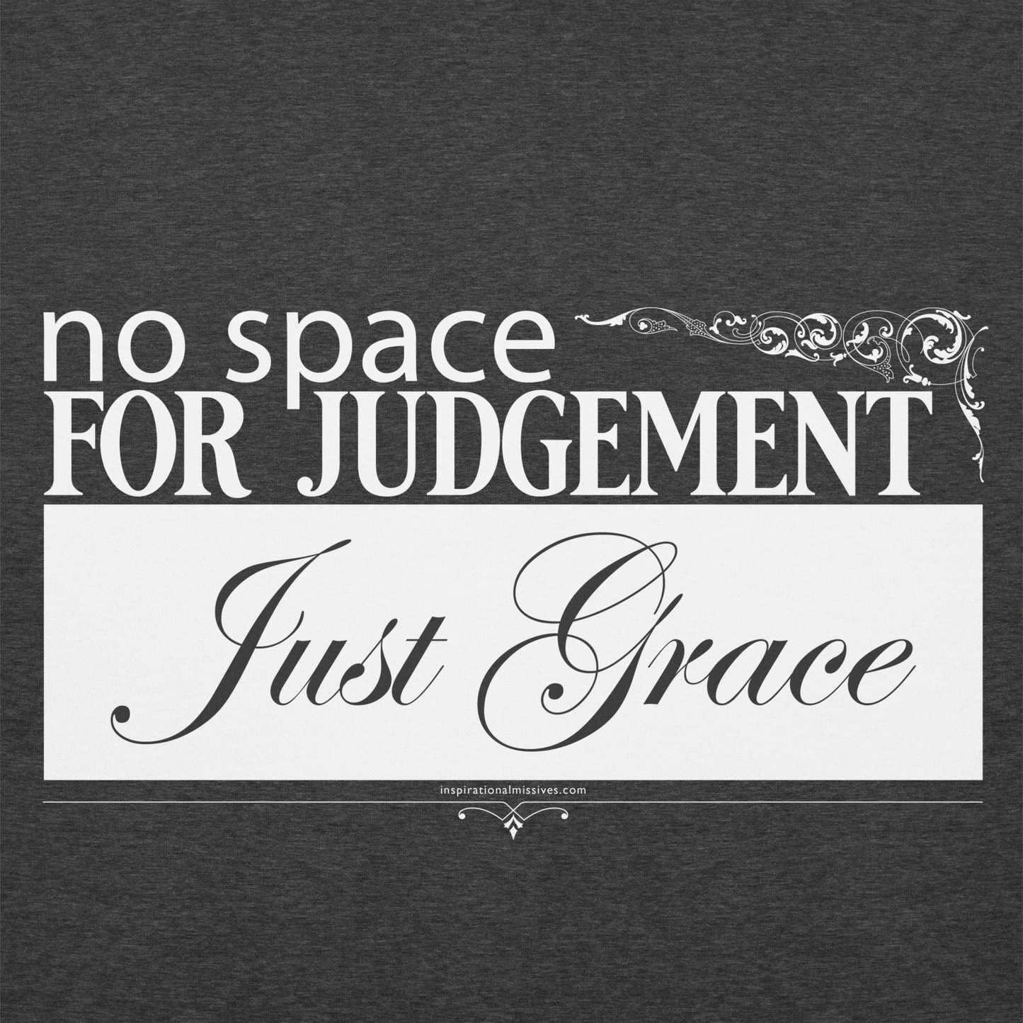 Just Grace White Text Unisex Hoodie