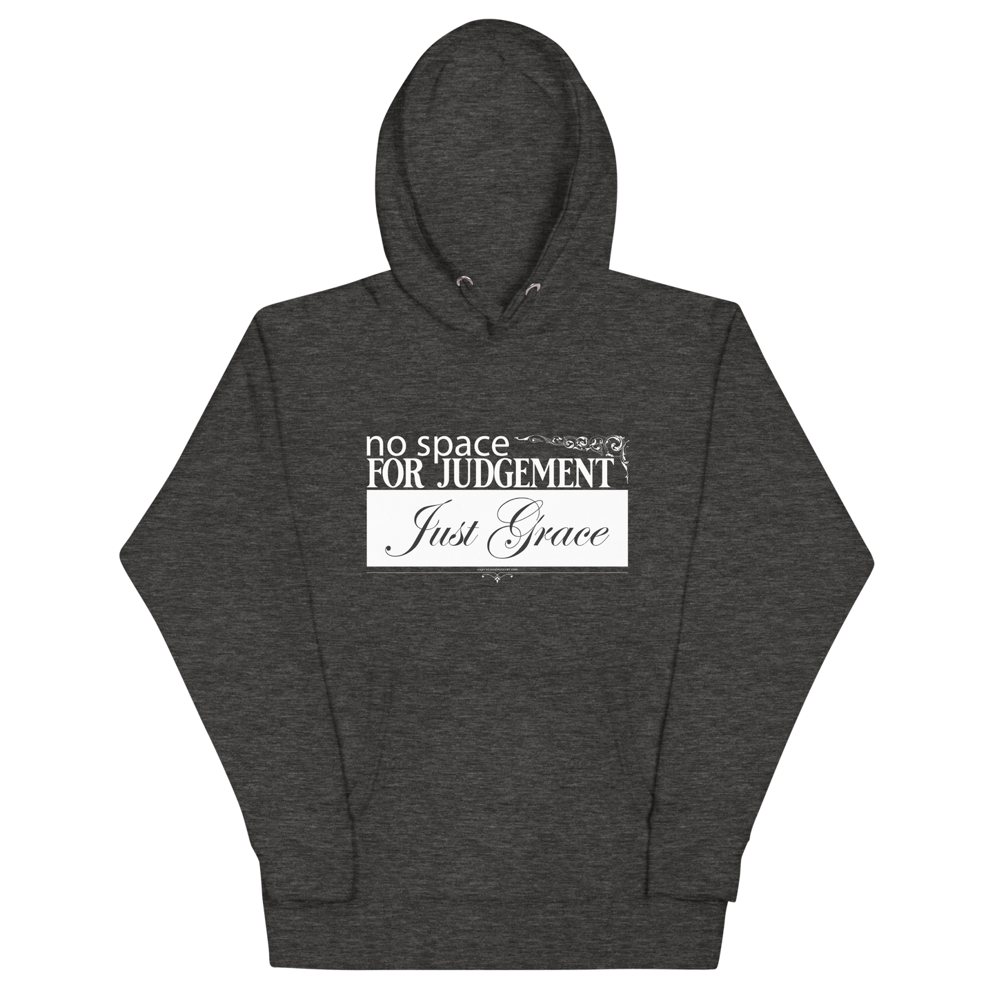 Just Grace White Text Unisex Hoodie