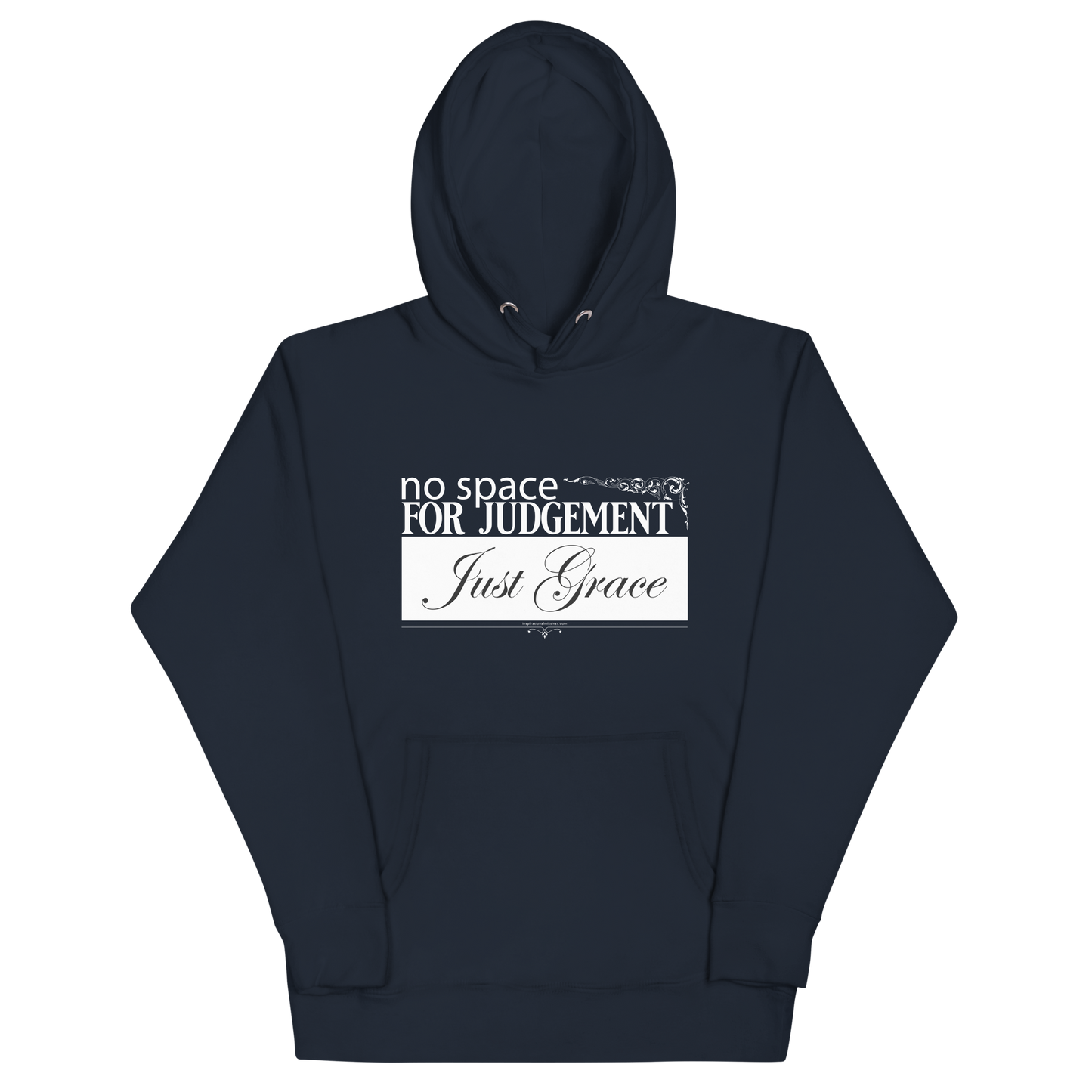 Just Grace White Text Unisex Hoodie