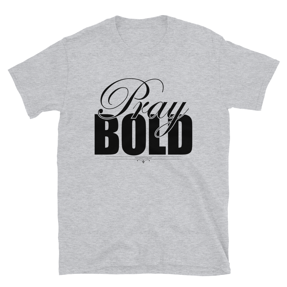 Pray Bold Black Text Short-Sleeve Unisex T-Shirt
