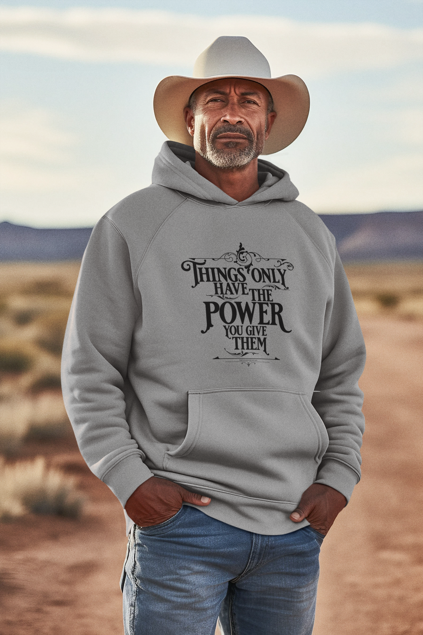 Things Power Black Text Unisex Hoodie