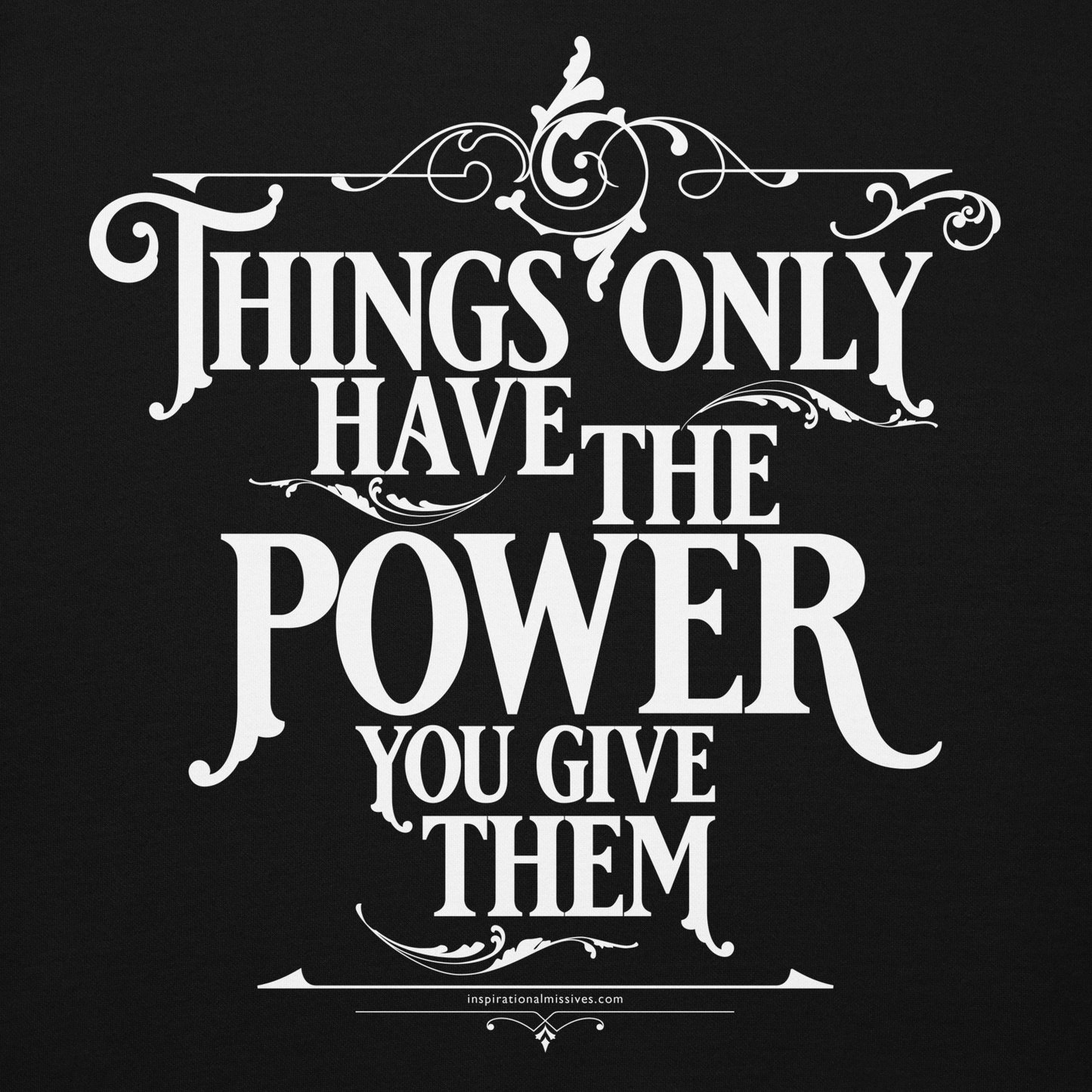 Things Power White Text Unisex Hoodie