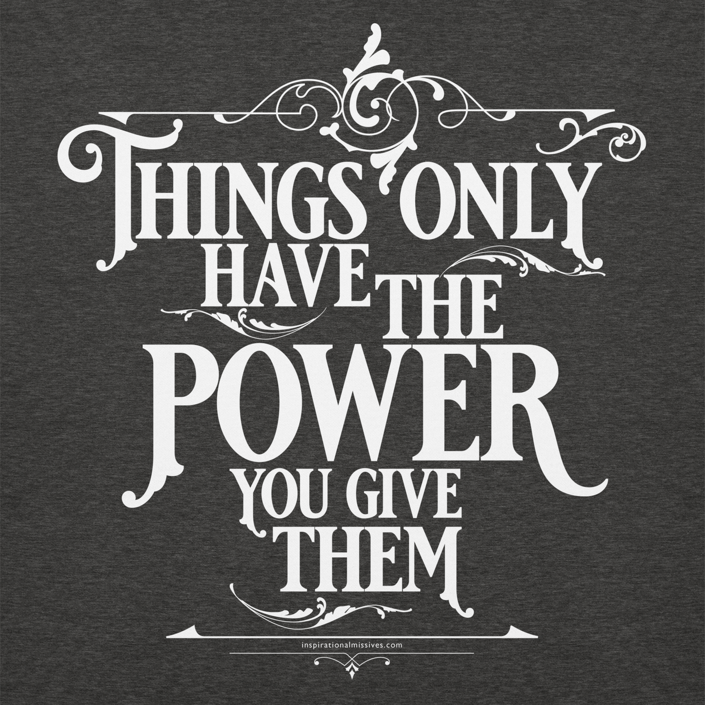 Things Power White Text Unisex Hoodie