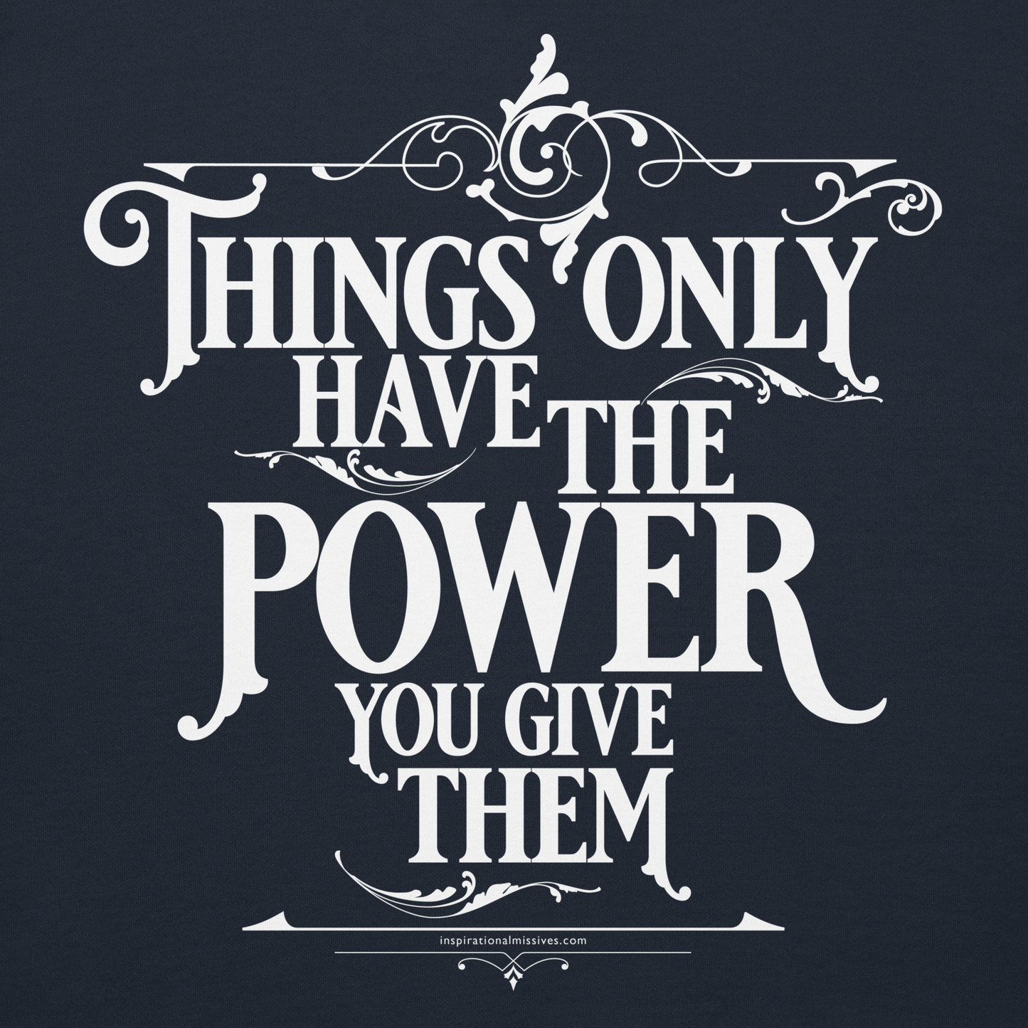 Things Power White Text Unisex Hoodie